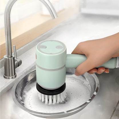 Electric Cleaning Brush USB Rechargeable Automatic Wireless Handheld Kitchen Dishwashing Brush Bathtub Tile Cleaning Brushes